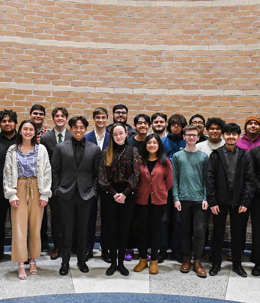 Group photo of San Jacinto College music students