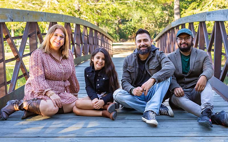 Luis Perez with family